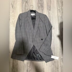 Calvin Klein - Women’s, Window pain checked Blazer